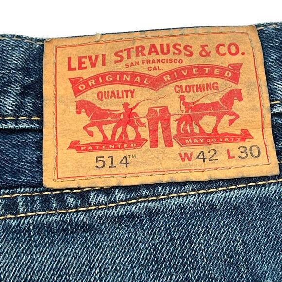 Levi’s 514 Authentic Fit Straight men’s medium wash jeans - Picture 10 of 14
